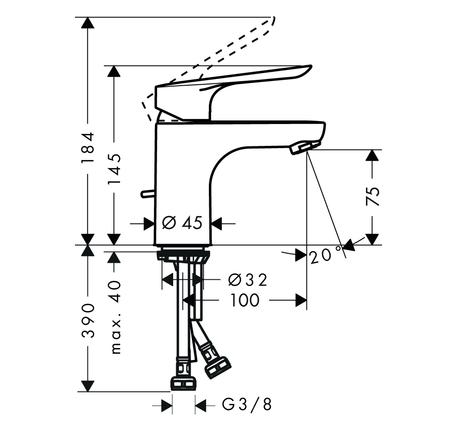 Vòi lavabo Logis E 70 589.52.430